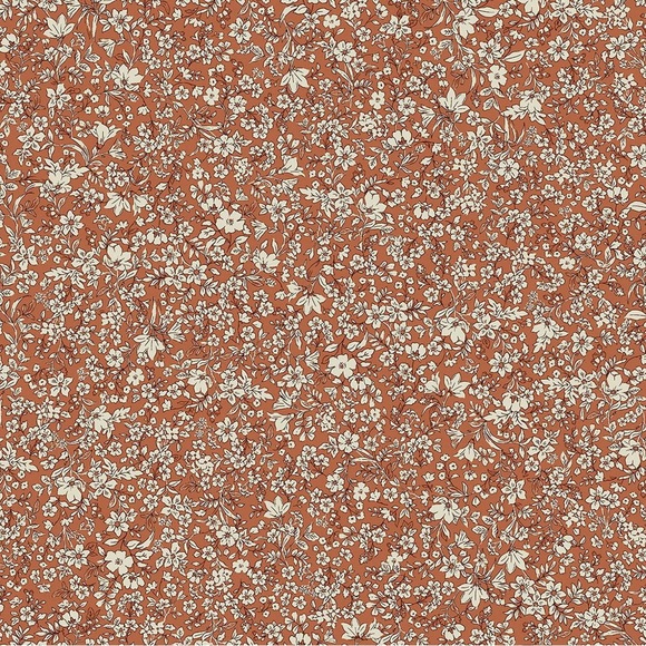 Zara Floral Print Skirt in Rust - Picture 3 of 6